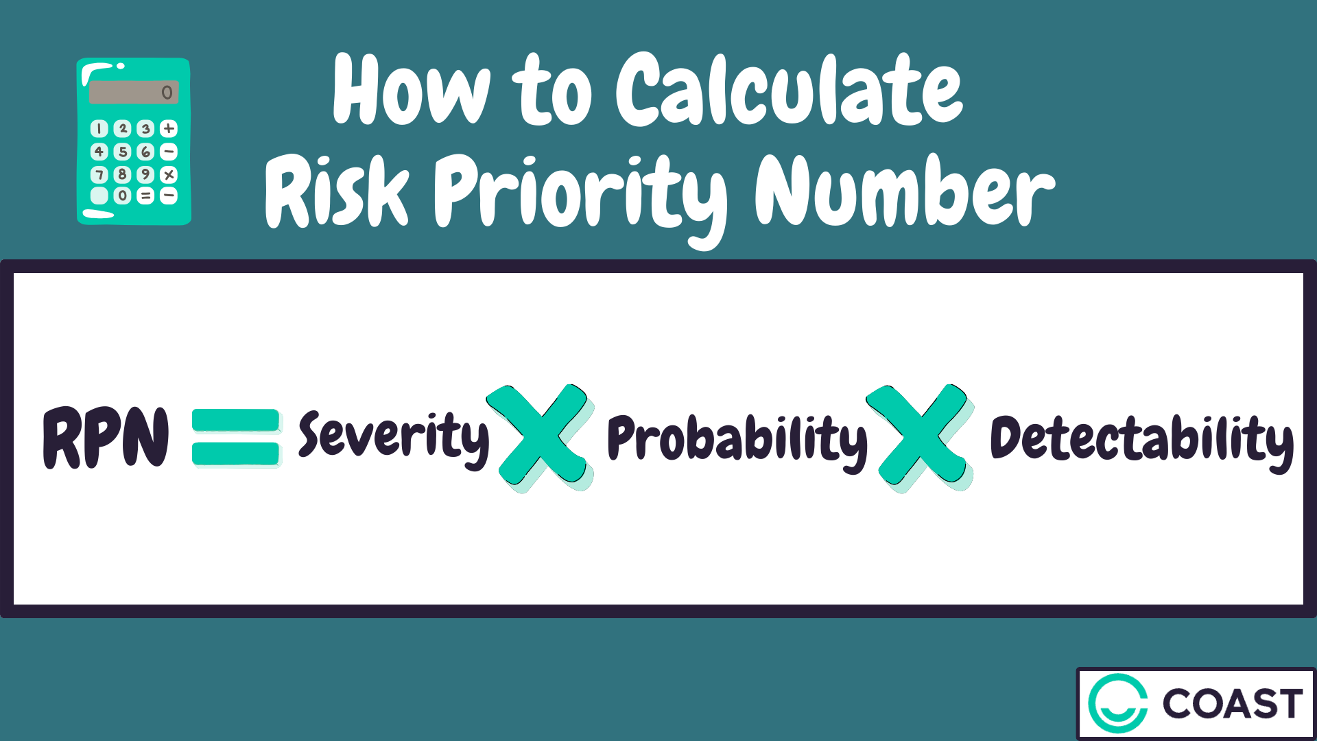Risk priority number for FMEA