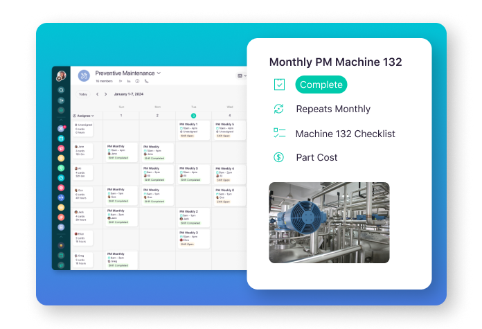 Preventive maintenance scheduling