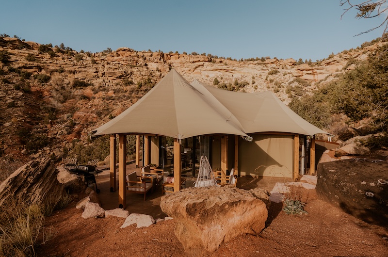 Open sky zion campsite