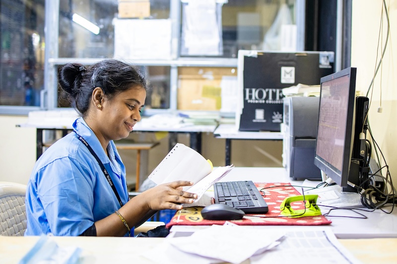Woman studying for cmrp certification exam