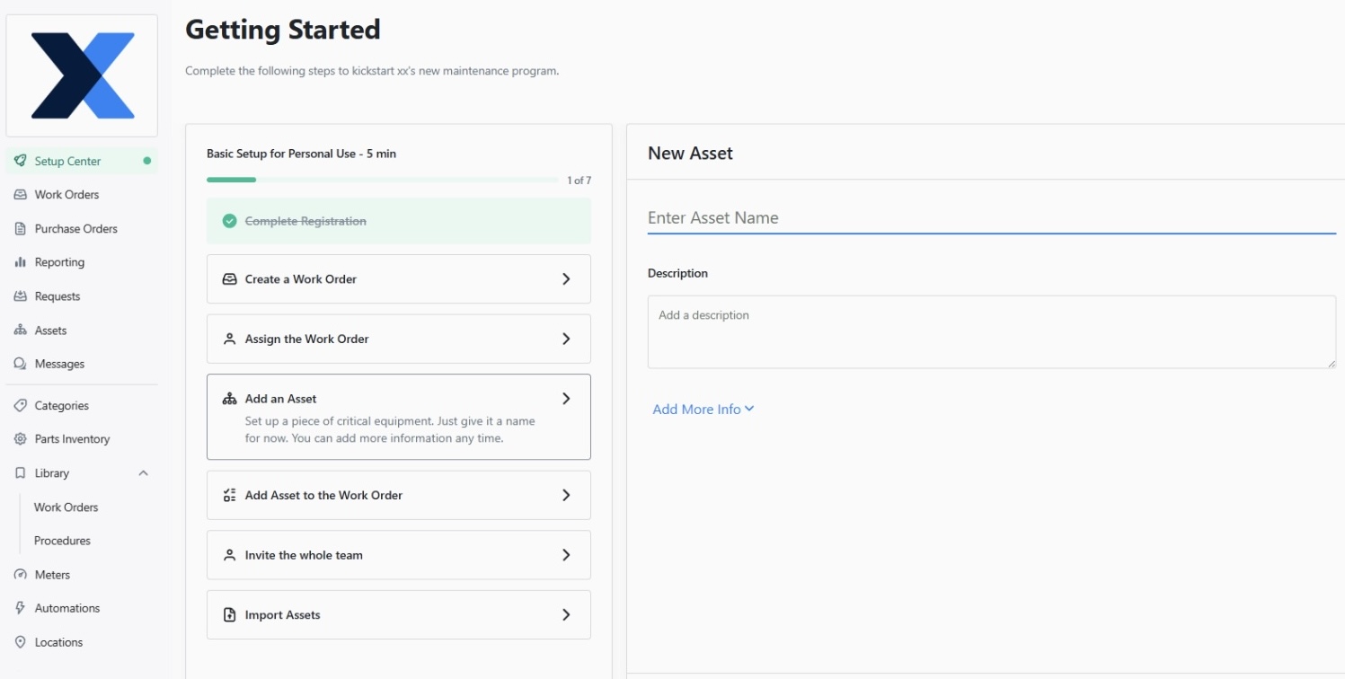 Asset customization maintainx