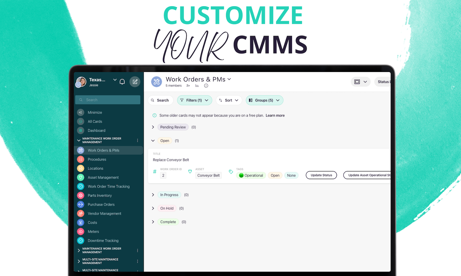 Custom cmms