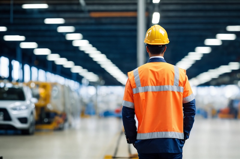 Man performing maintenance data audit