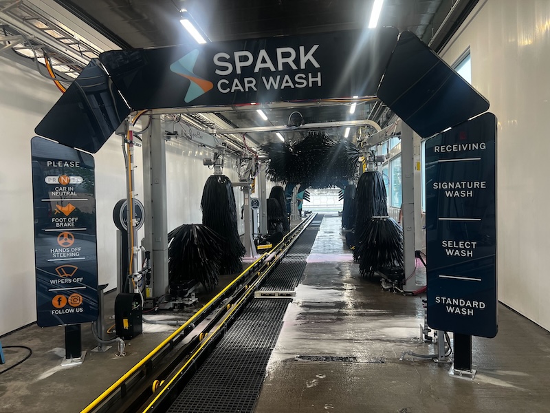 Spark car wash interior