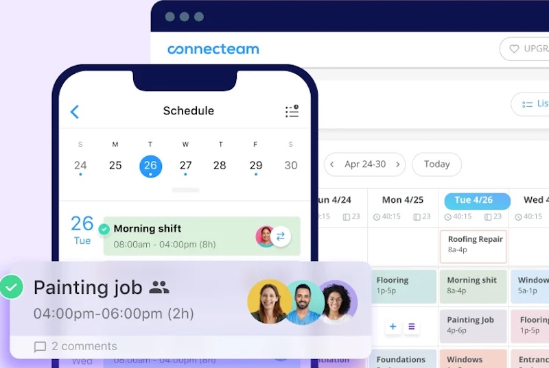 Connecteam scheduling
