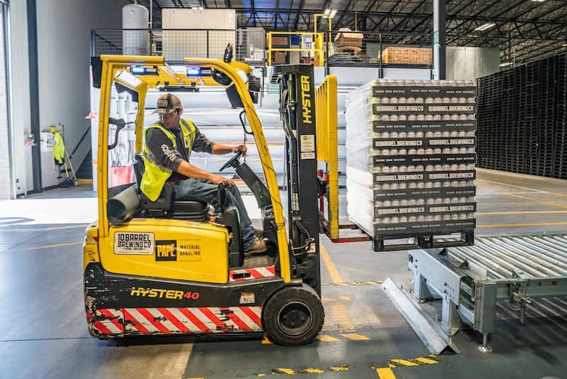 Fork lift in manufacturing facilities