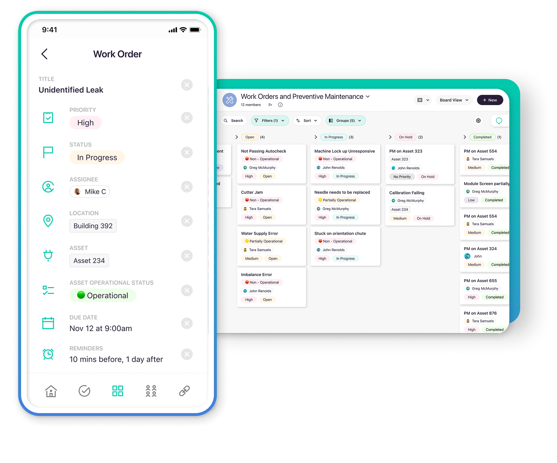 Mobile work order management