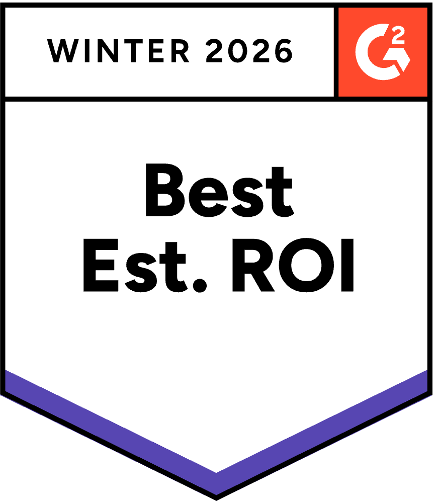 G2 best est. roi badge