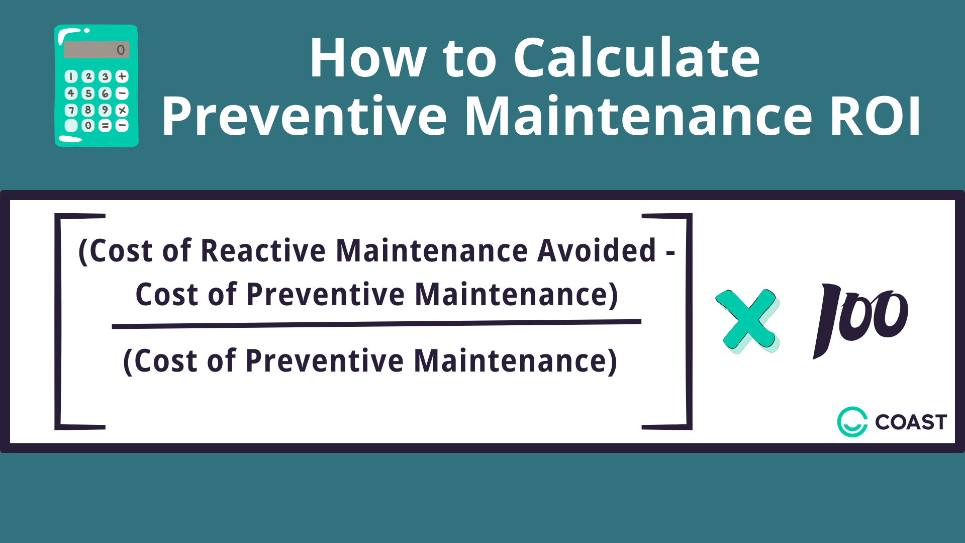 Preventive maintenance roi formula