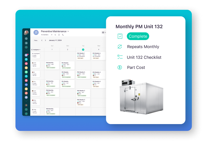 Preventive maintenance restaurant refrigerator