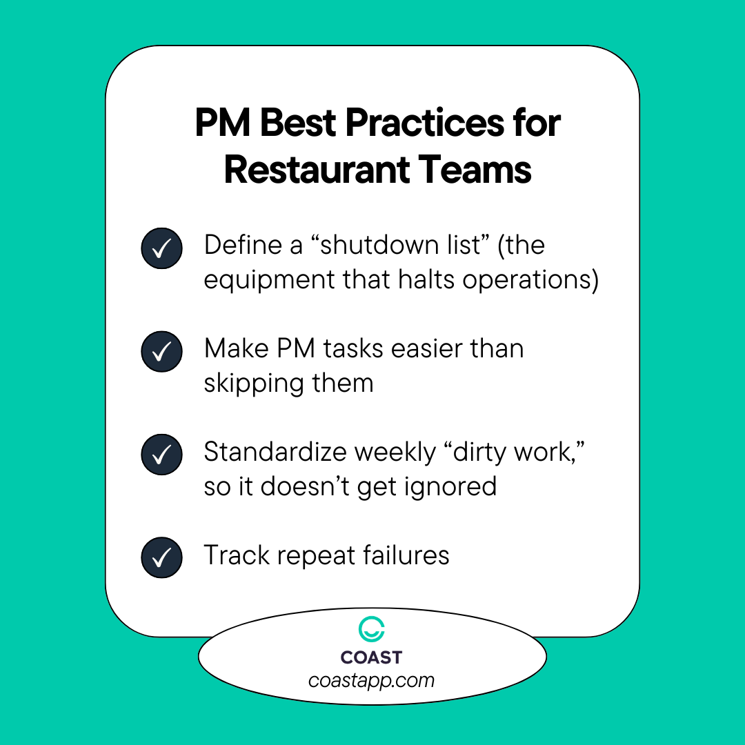 Restaurant preventive maintenance tips