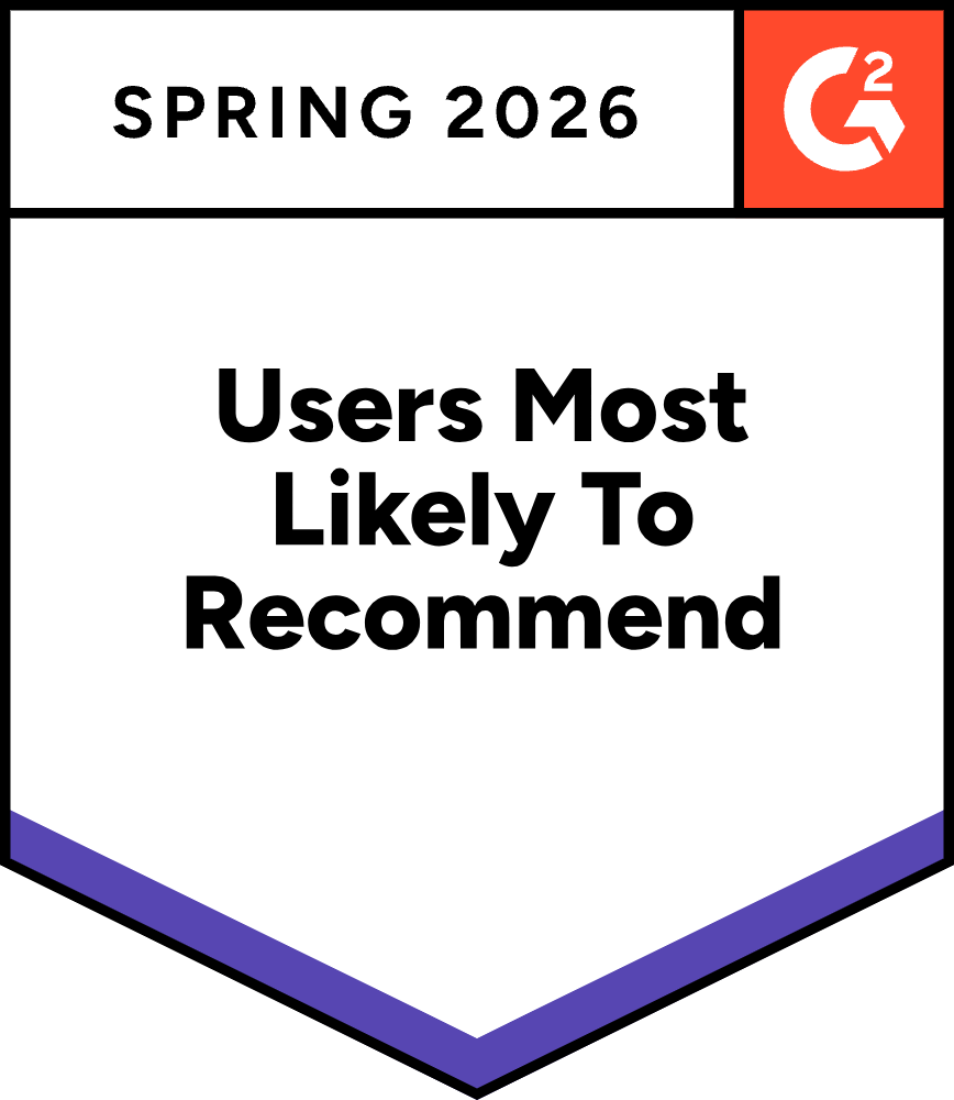 Most likely to recommend g2 spring 2026