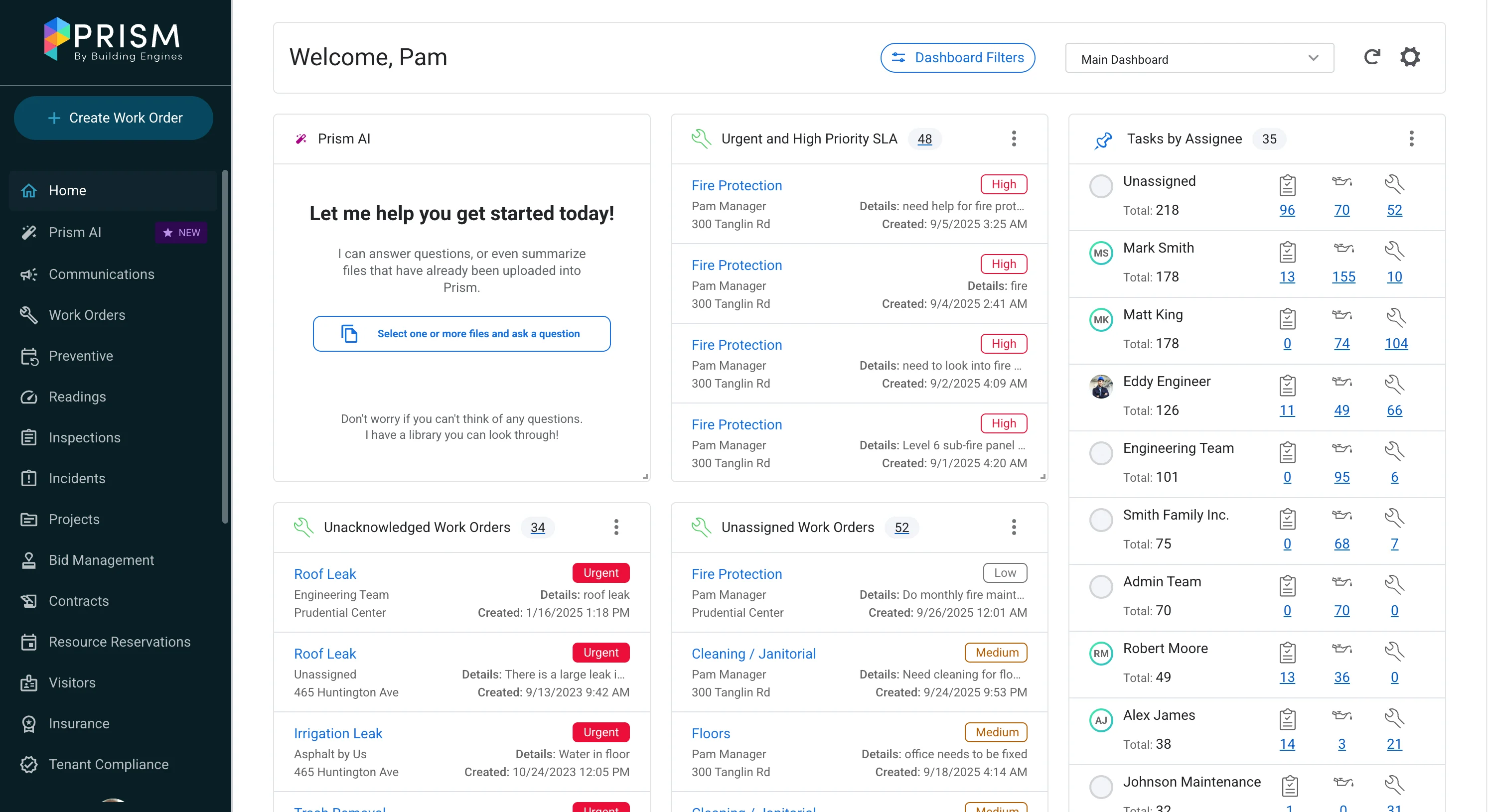 Buildingengines dashboard