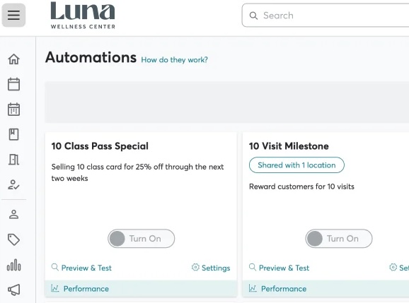 Mindbody automations