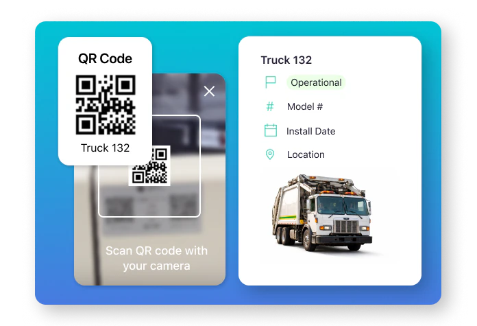 Waste management qr code