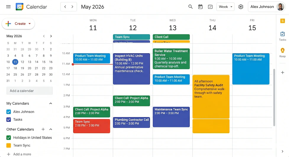 Google calendar integration