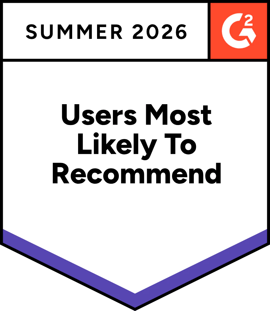 Likely to recommend summer 2026 g2